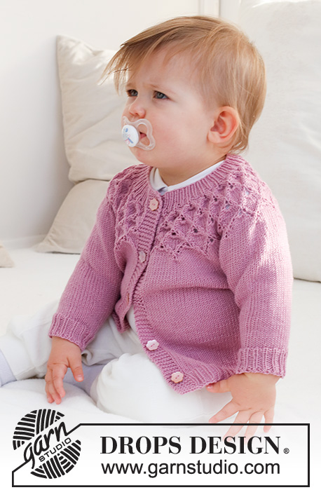 Free Baby Knitting Patterns for 2023 cardigan with lace yoke