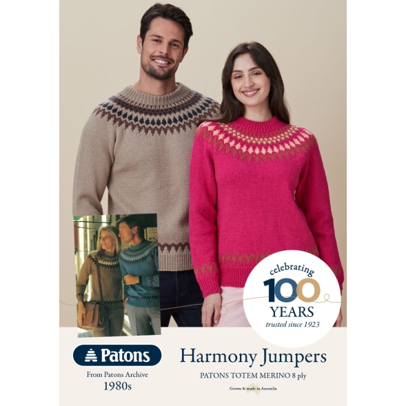 Matching His & Hers Patons Jumper Sets free patter