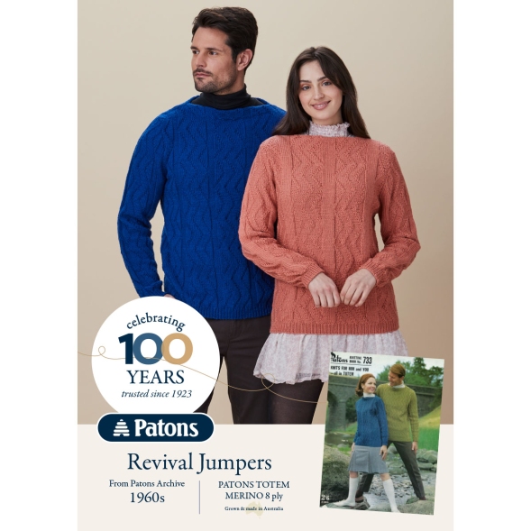 Matching His & Hers Patons Jumper Sets free pattern