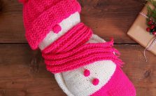 Red Heart Snowman Toy Free Knit Pattern