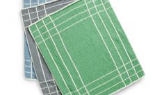 Free Knitting Pattern for a Lily Pad Corners Kitchen Towel