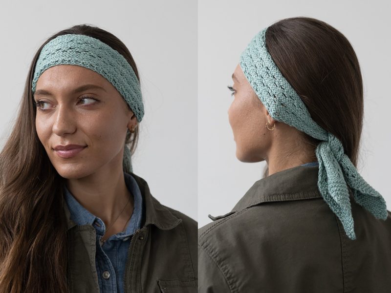Lana Hair Scarf Free Knitting Pattern