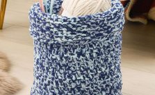 Free Knitting Pattern for a Bernat Textured Basket