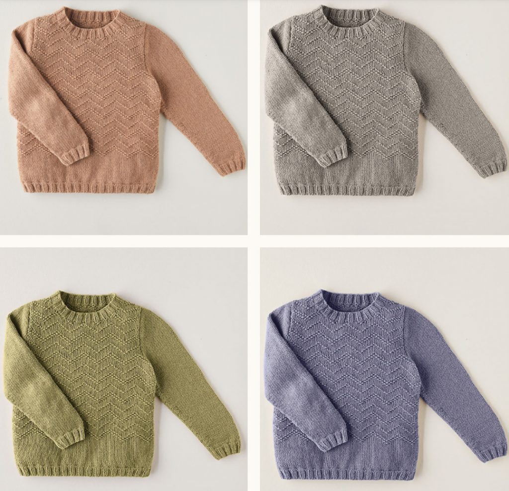 Free Knitting Pattern for a Boys DK Sweater