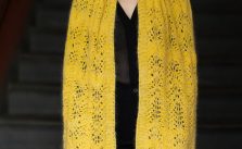 Free Knit Pattern for a Lace Damascus Scarf