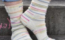 Free Knitting Pattern for Hopscotch Socks
