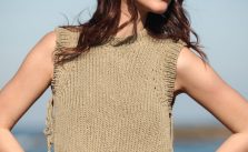 Free Knitting Pattern for a Modern Ladies Top
