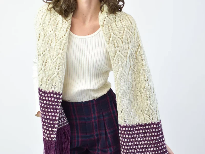 Free Knitting Pattern for the Freya Scarf