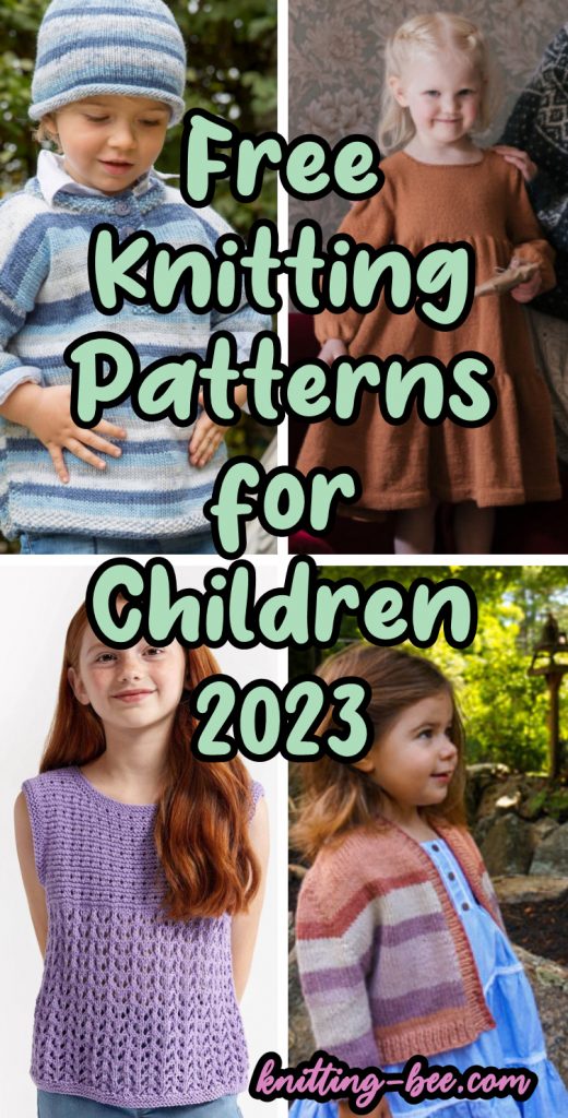 Free knitting patterns for children 2023