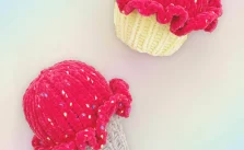 Free Knitting Pattern for a Cupcake and Ice Cream Cone