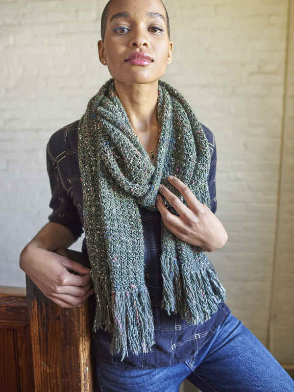 Easy Scarf Knitting Patterns with fringe