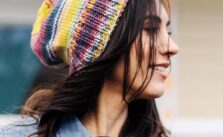 Stripes on Stripes Slouchy Hat Free Knitting Pattern