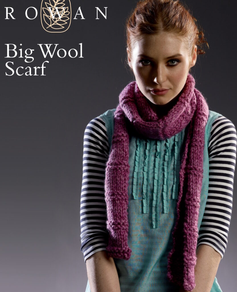 big wool scarf free pattern