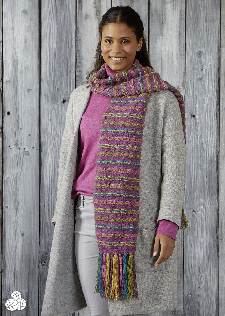 free knitting pattern for a colorwork scarf