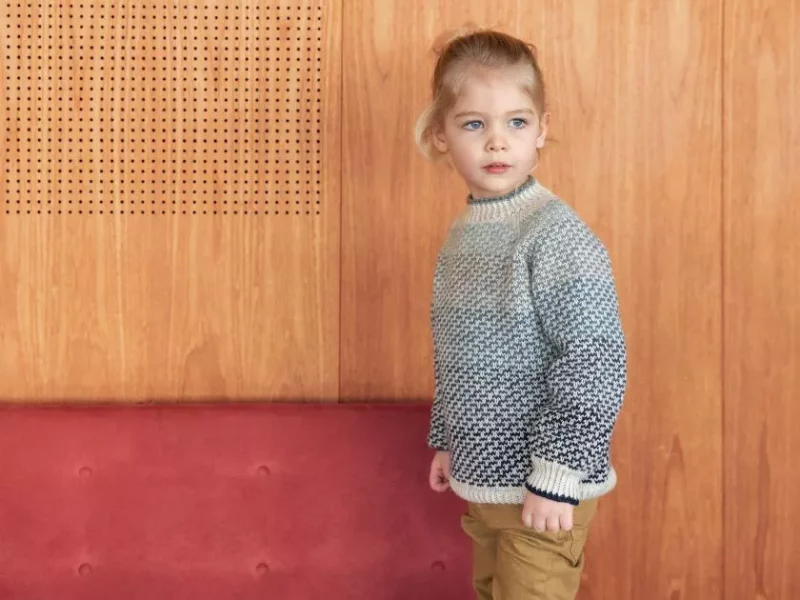 Free Knit Pattern for Fjordenhus – Kid’s Sweater