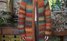 Free Knit Pattern for a Ladies Long Mohair Cardigan