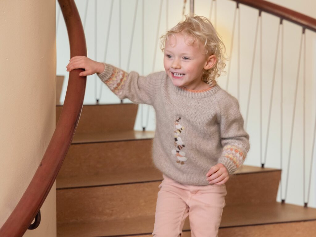 Free Knitting Pattern for Familien Jacobsen - Child's Sweater
