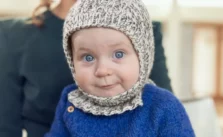 Free Knitting Pattern for Inger- Baby Balaclava 