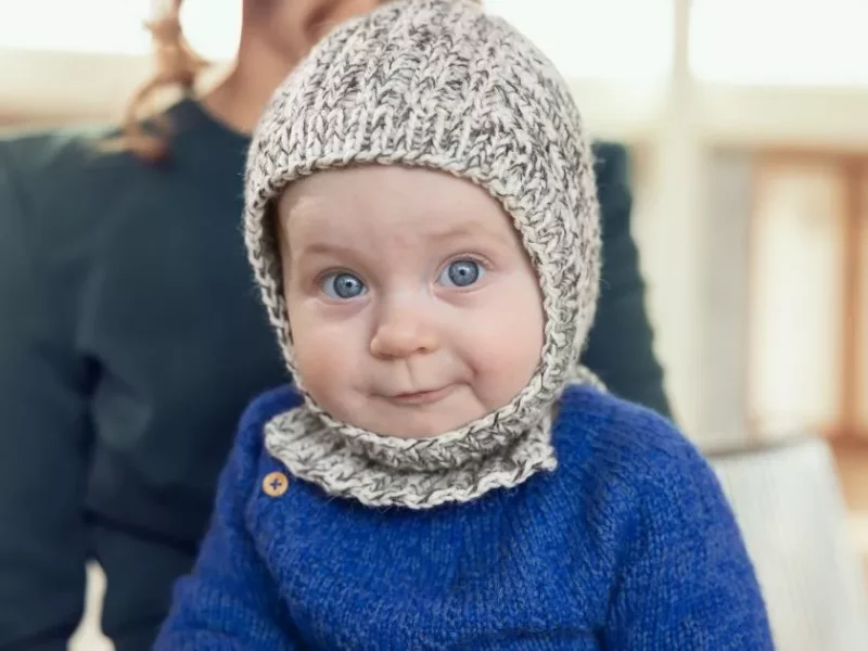 Free Knitting Pattern for Inger- Baby Balaclava