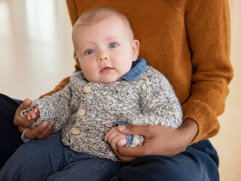 Free Knitting Pattern for Johannes- Baby Boy's Cardigan