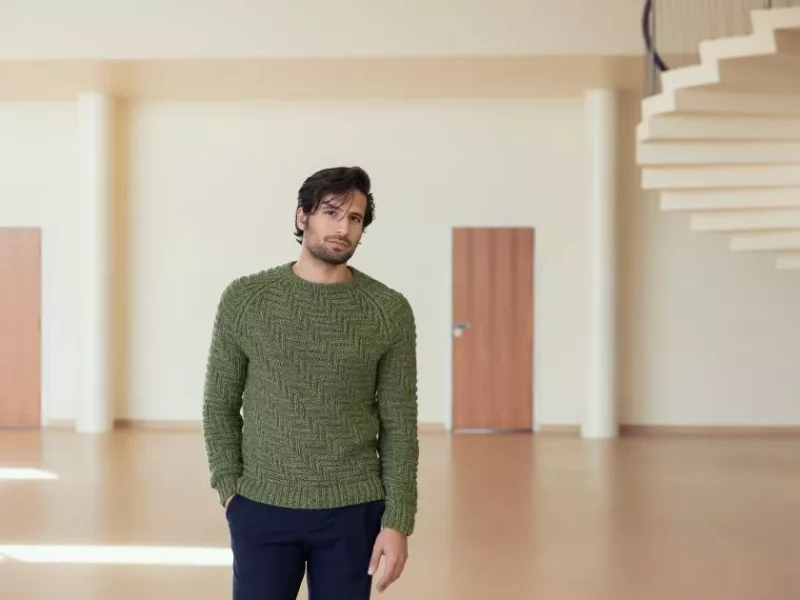 Free Knitting Pattern for Mountain Dwellings – Men’s Sweater