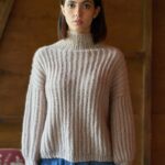 Free Knitting Pattern for a Brioche Turtleneck Sweater