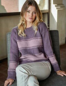 Free-Knitting-Pattern-for-a-Ladies-Easy-Stripe-Sweater