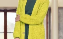 Free Knitting Pattern for a Long Textured Women’s Cardigan