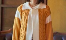 Free Knitting Pattern for a Maxi Cable Jacket