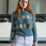 Free Knitting Pattern for a Square Color Sweater