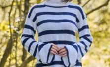 Free Knitting Pattern for a Striped Maxi Tunic
