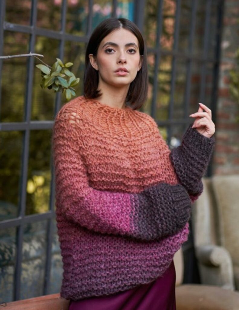 Free Knitting Pattern for an Alpaca Maxi Sweater