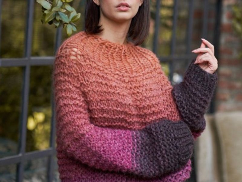 Free Knitting Pattern for an Alpaca Maxi Sweater