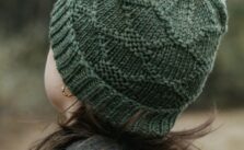 Free Knitting Pattern for Diamond Motif Beanie