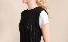 Free Knitting Pattern for a Caron Let It Slide Top