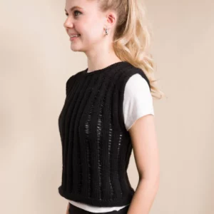 Free Knitting Pattern for a Caron Let It Slide Top
