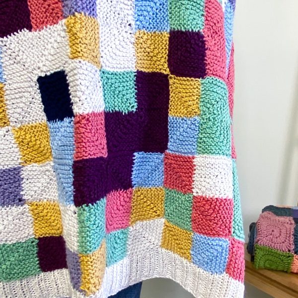 Free Knitting Pattern for a Mindful Mosaic Blanket