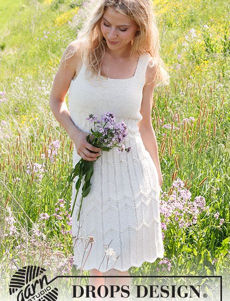 Free White Peony Knit Dress