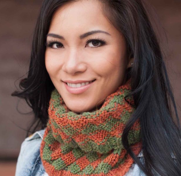 Free Knitting Pattern for Simple 1-Row Cowl