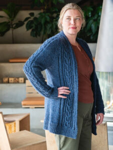 Free Raglan Cable Cardigan Knitting Pattern