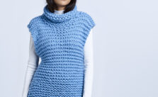Free Knitting Pattern for a Chunky Vest Tunic