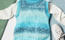 Free Knitting Pattern for a Girls Polo Vest