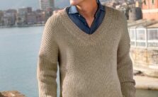 Free Knitting Pattern for a Men’s Pullover Myrtus