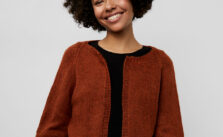 Free Knitting Pattern for a The Wind Cries Merino Cropped Cardigan
