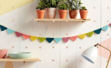 Mini Triangle Knit Bunting Free Pattern