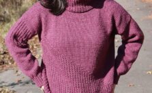 Free Knitting Pattern for Split Decision and Turtleneck Sweater