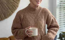 Free Knitting Pattern for a Mock Turtleneck