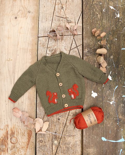 Baby & Toddler DK Cardigan (Round Neck or V-Neck) – Free Knitting Pattern