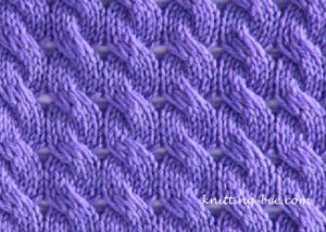 Dropped Stitch Cable Knitting Pattern