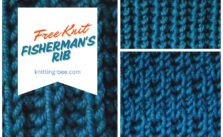 Fisherman’s Rib Three Ways Free Knit Stitches